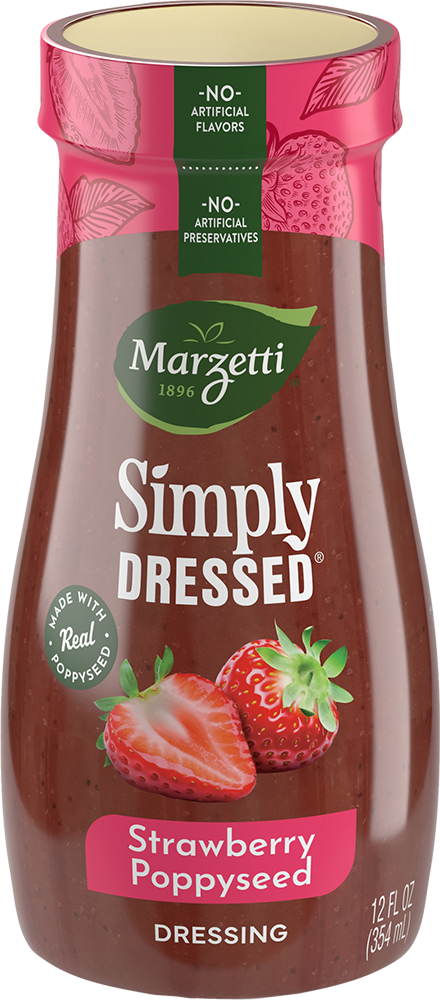 Simply Dressed Strawberry Poppyseed Dressing